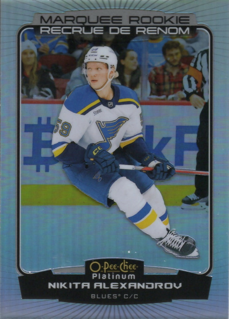 2022-23 Upper Deck O-Pee-Chee Platinum Hockey - Base - Marquee Rookie - Rainbow #264 Nikita Alexandrov - St. Louis Blues