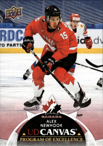 2021-22 Upper Deck Series 2 Hockey - UD Canvas - Program Of Excellence #C261 Alex Newhook - Canada - A