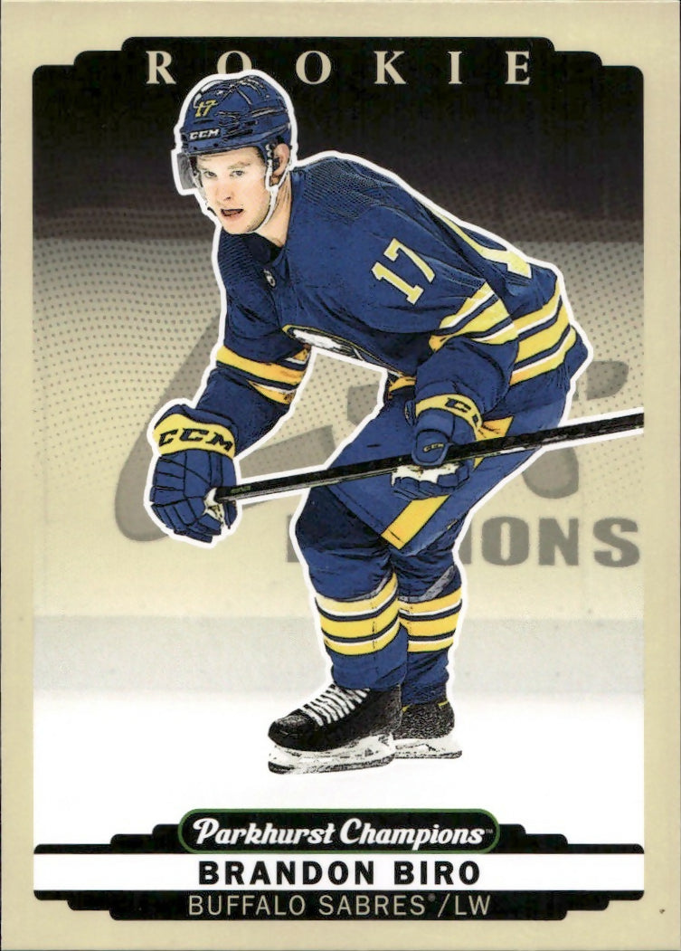 2022-23 Upper Deck Parkhurst Champions - Base #265 Brandon Biro - Buffalo Sabres - A