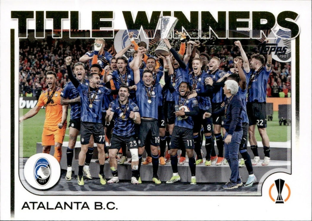 2024-25 Topps UEFA Club Competitions - Base #106 Atalanta B.C - UEFA Europa League Final - A