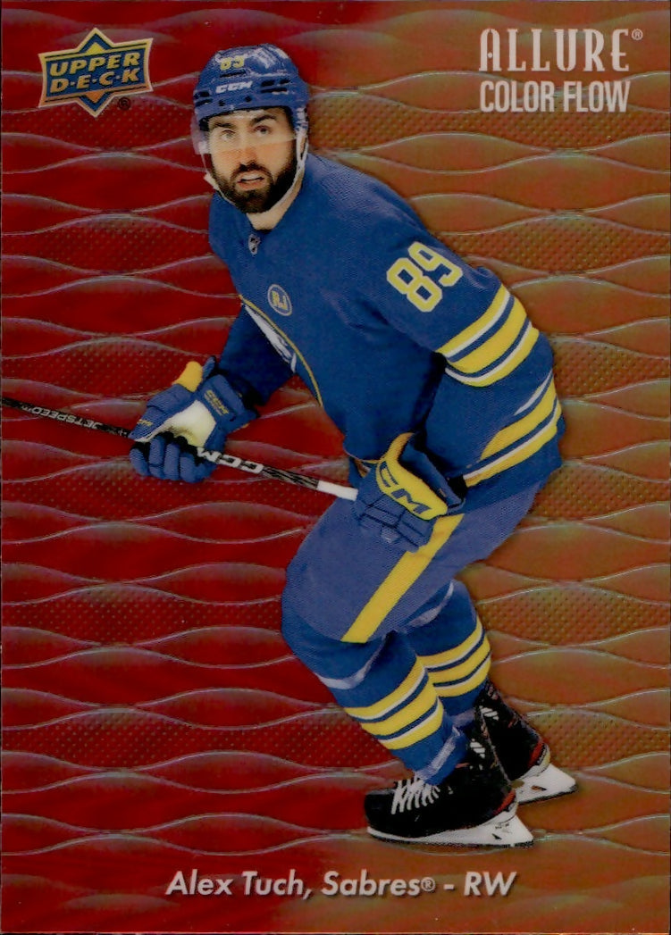 2023-24 Upper Deck Allure Hockey - Color Flow - Red-Orange Spectrum #CF-9 Alex Tuch - Buffalo Sabres - A