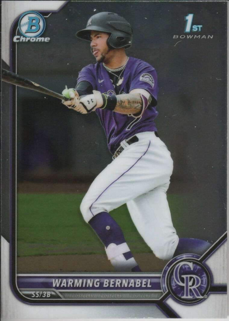 2022 Bowman Baseball - Chrome Prospects #BCP-46 Warming Bernabel - Colorado Rockies - A