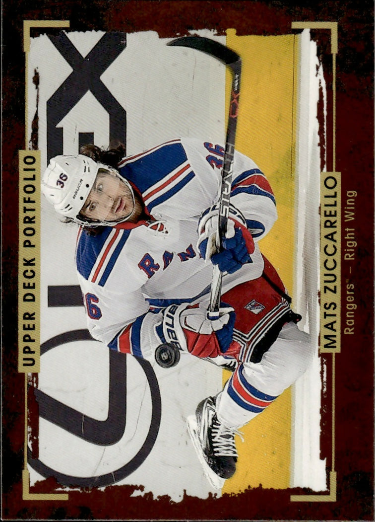 2015-16 Upper Deck Portfolio Hockey - Base #41 Matz Zuccarello - New York Rangers