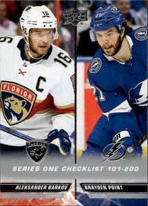 2022-23 Upper Deck Series 1 Hockey - Base #200 Checklist - Aleksander Barkov:Brayden Point - A