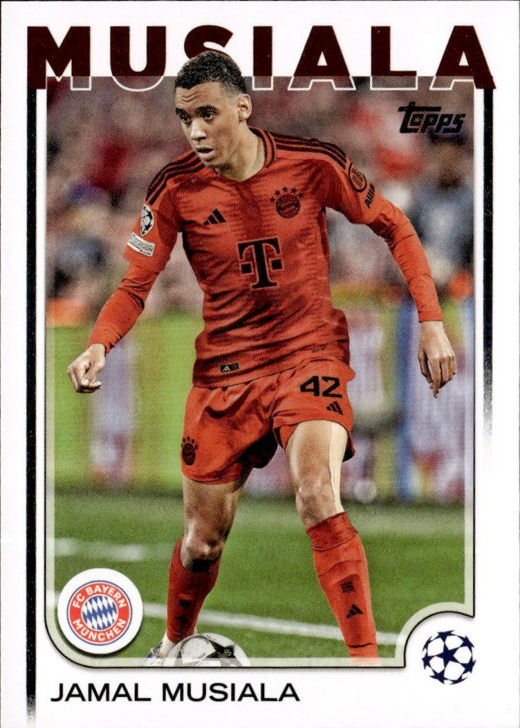 2024-25 Topps UEFA Club Competitions - Base #42 Jamal Musiala - PC Bayern Munchen - A