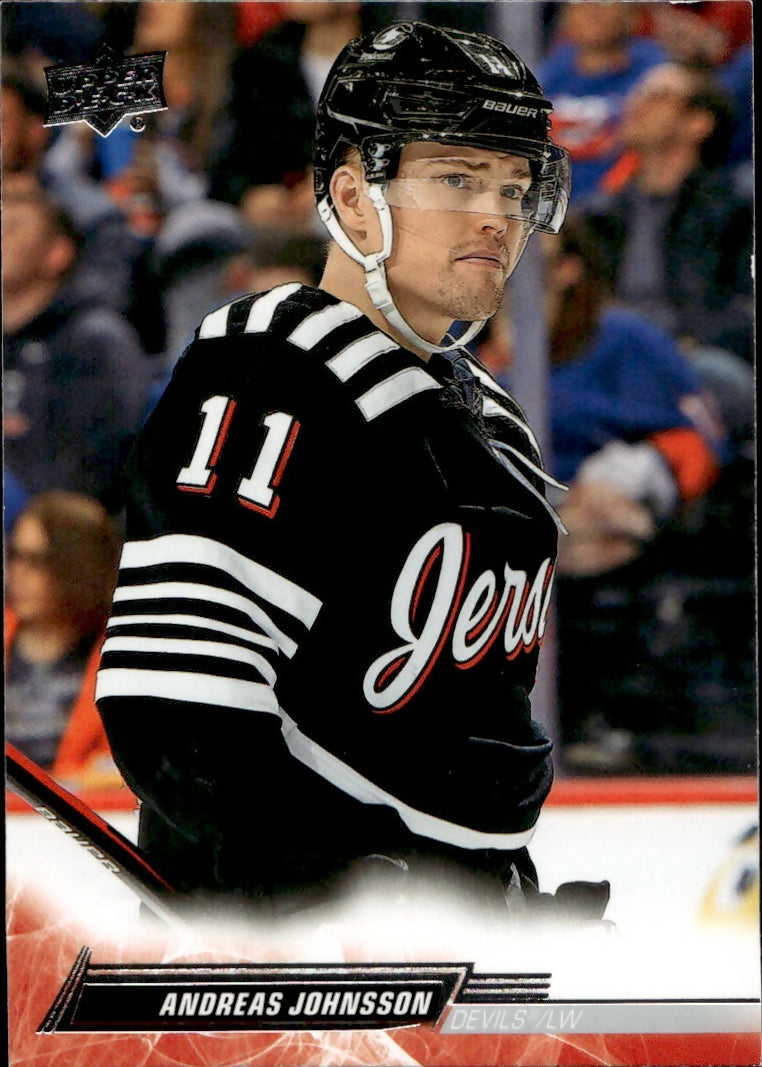 2022-23 Upper Deck Series 1 Hockey - Base #110 Andreas Johnsson - New Jersey Devils - A