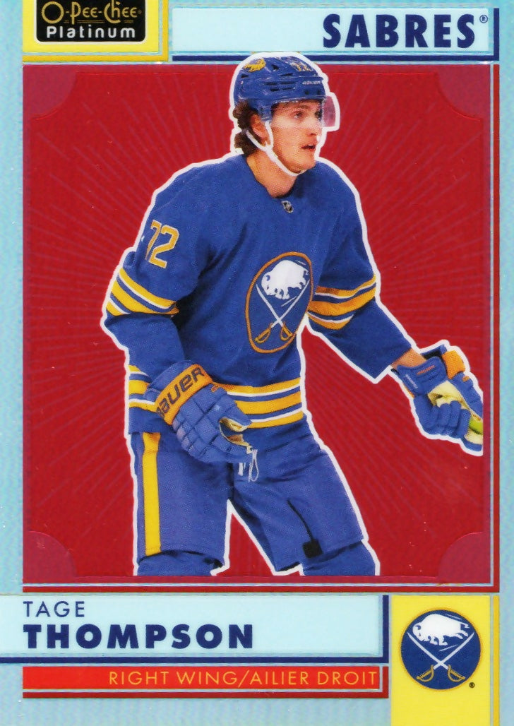 2022-23 Upper Deck O-Pee-Chee Platinum Hockey - Retro - Rainbow #R-26 Tage Thompson - Buffalo Sabres - A