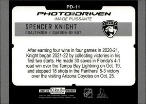 2021-22 Upper Deck O-Pee-Chee Platinum - Photo Driven #PD-11 Spencer Knight - Florida Panthers - B