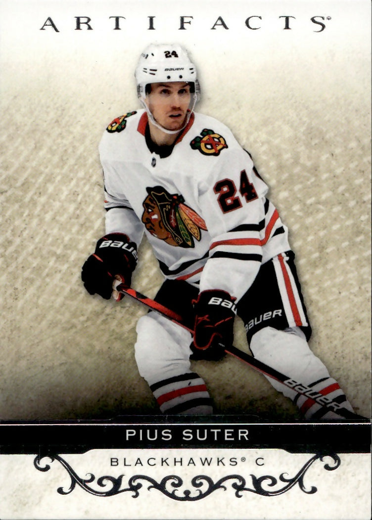 2021-22 Upper Deck Artifacts Hockey - Base #5 Pius Suter - Chicago Blackhawks - A