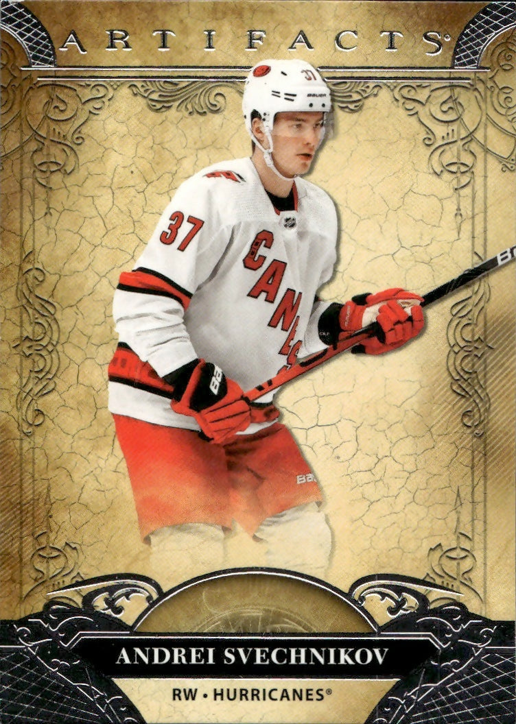 2020-21 Upper Deck Artifacts Hockey - Base #34 Andrei Svechnikov - Carolina Hurricanes - A