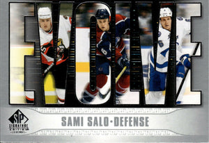 2020-21 Upper Deck Signature Edition Legends Hockey - Evolve #E-10 Sami Salo - Ottawa Senators - Vancouver Canucks - Tampa Bay Lightning