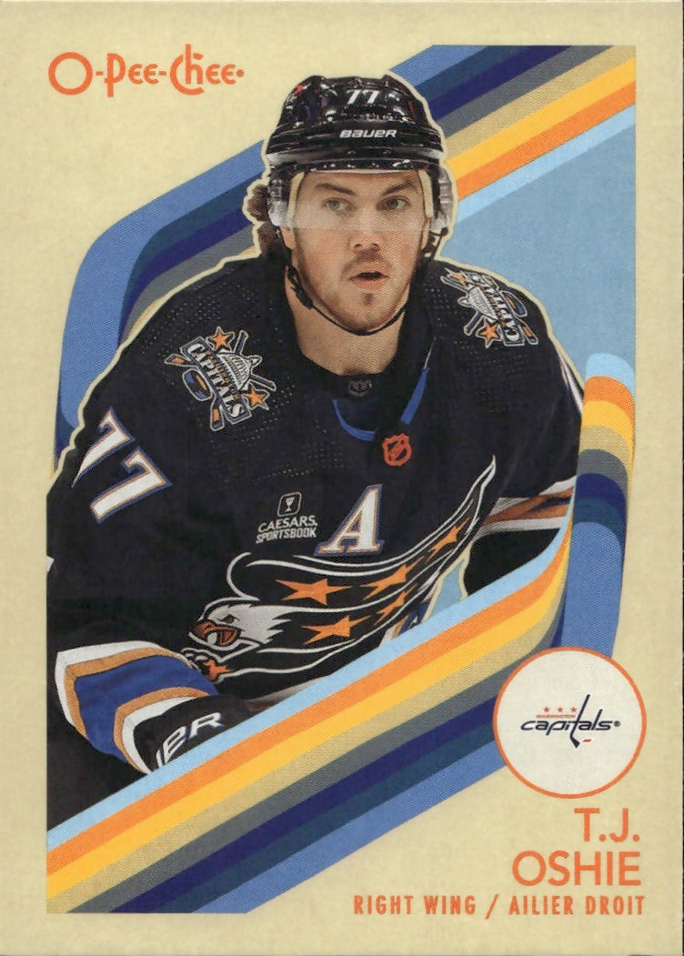 2023-24 Upper Deck O-Pee-Chee Hockey - Base - Retro #406 T.J. Oshie - Washington Capitals - A