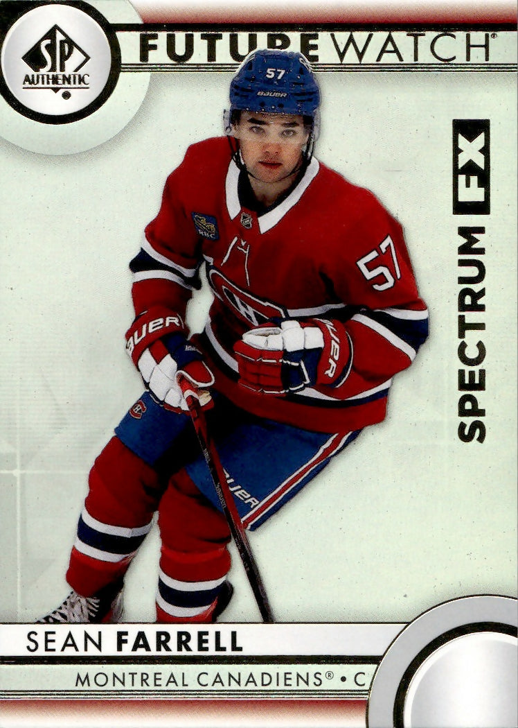 2023-24 Upper Deck SP Authentic Hockey - Future Watch - Spectrum FX #S-64 Sean Farrell - Montreal Canadiens - A