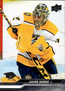 2023-24 Upper Deck Series 2 Hockey - Base #354 Juuse Saros - Nashville Predators