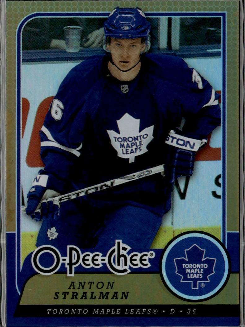 2008-09 O-Pee-Chee Hockey - Base - Rainbow Foil #152 Anton Stralman - Toronto Maple Leafs - A