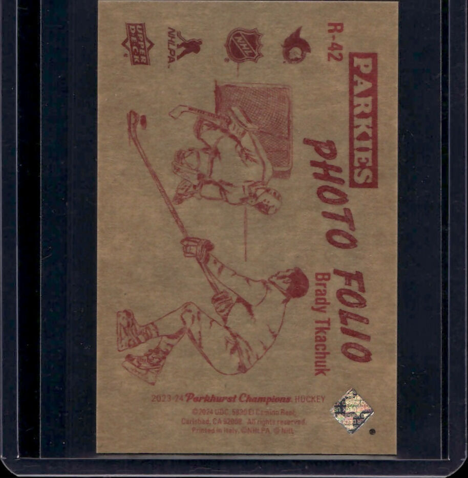 2023-24 Upper Deck Parkhurst Champions Hockey - '52 Retros #R-42 Brady Tkachuk - Ottawa Senators - B