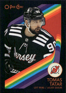 2023-24 Upper Deck O-Pee-Chee Hockey - Base - Retro - Black Boarder #311 Tomas Tatar - New Jersey Devils - A