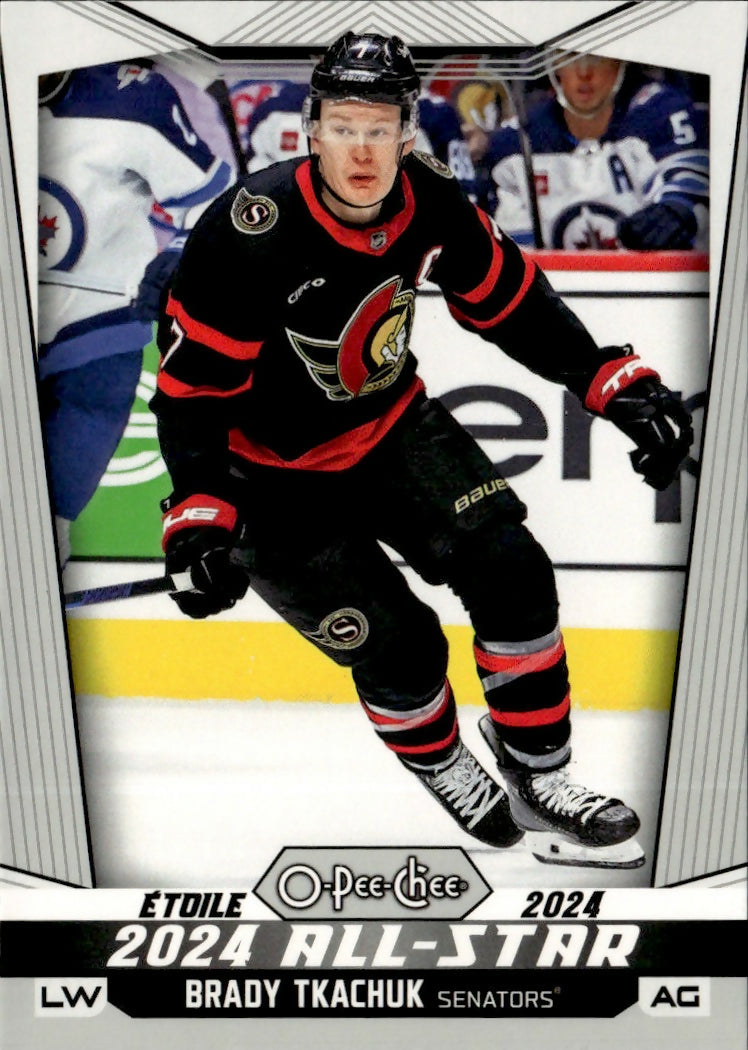 2024-25 Upper Deck O-Pee-Chee - Base - All Star #530 Brady Tkachuk - Ottawa Senators - A