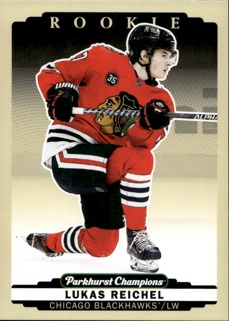 2022-23 Upper Deck Parkhurst Champions - Base #318 Lukas Reichel - Chicago Blackhawks - A