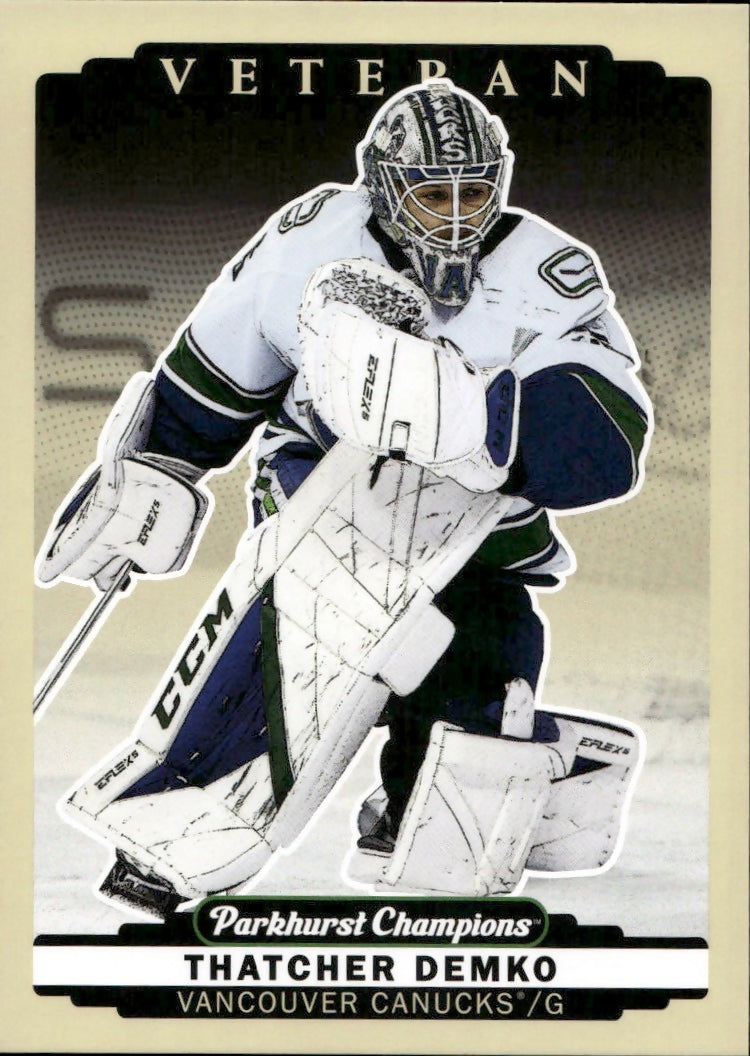 2022-23 Upper Deck Parkhurst Champions - Base #214 Thatcher Demko - Vancouver Canucks - A