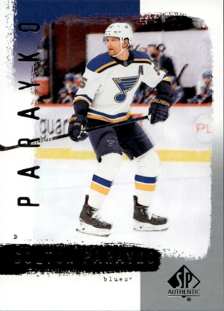 2020-21 Upper Deck Sp Authentic Hockey - 2000-01 Retro #R45 Colton Parayko - St. Louis Blues - A