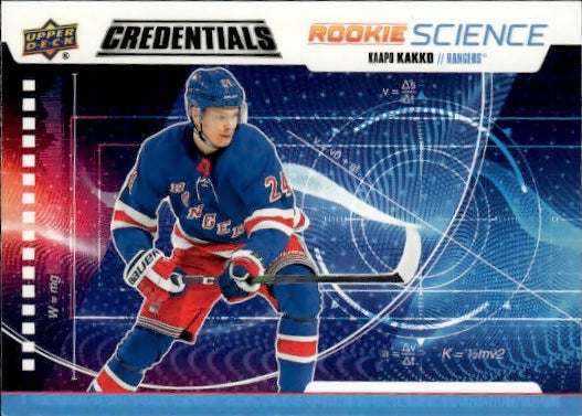 2019-20 Upper Deck Credentials - Rookie Science #RS-32 Kaapo Kakko - New York Rangers