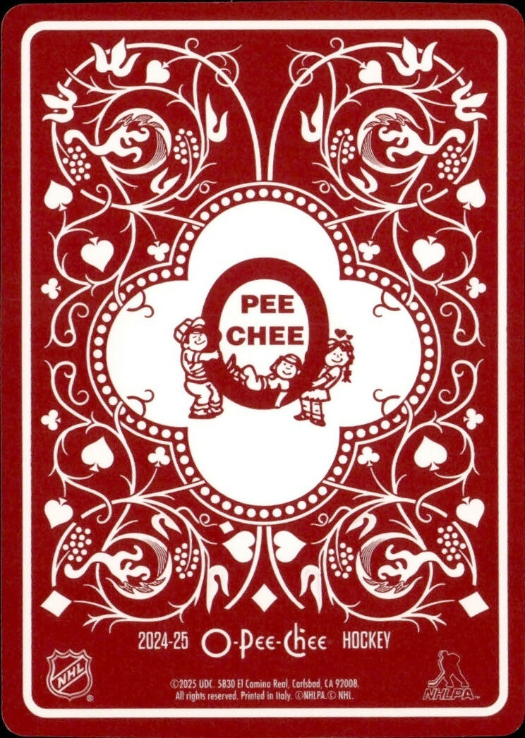 2024-25 Upper Deck O-Pee-Chee - Playing Card #8C Jack Hughes - New Jersey Devils - B