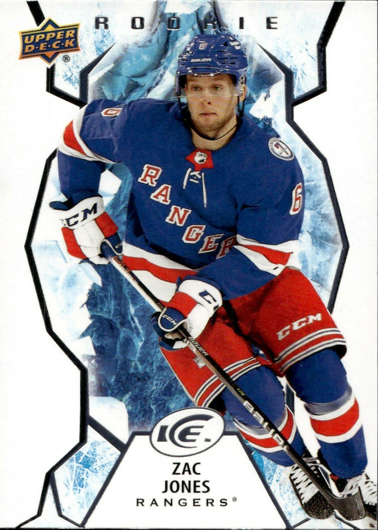 2021-22 Upper Deck Ice Hockey - Base - Rookie #106 Zac Jones - New York Rangers - A