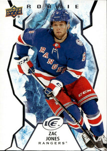 2021-22 Upper Deck Ice Hockey - Base - Rookie #106 Zac Jones - New York Rangers - A