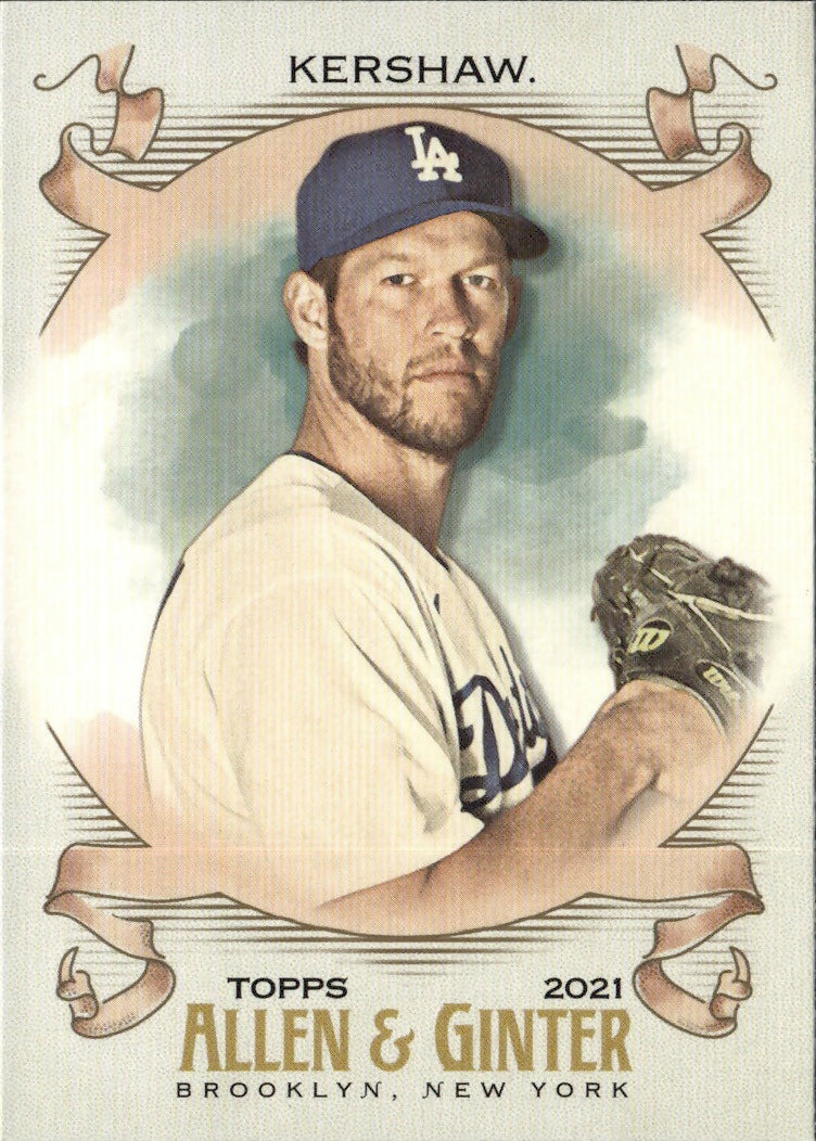 2021 Topps Allen & Ginter #28 Clayton Kershaw Los Angeles Dodgers