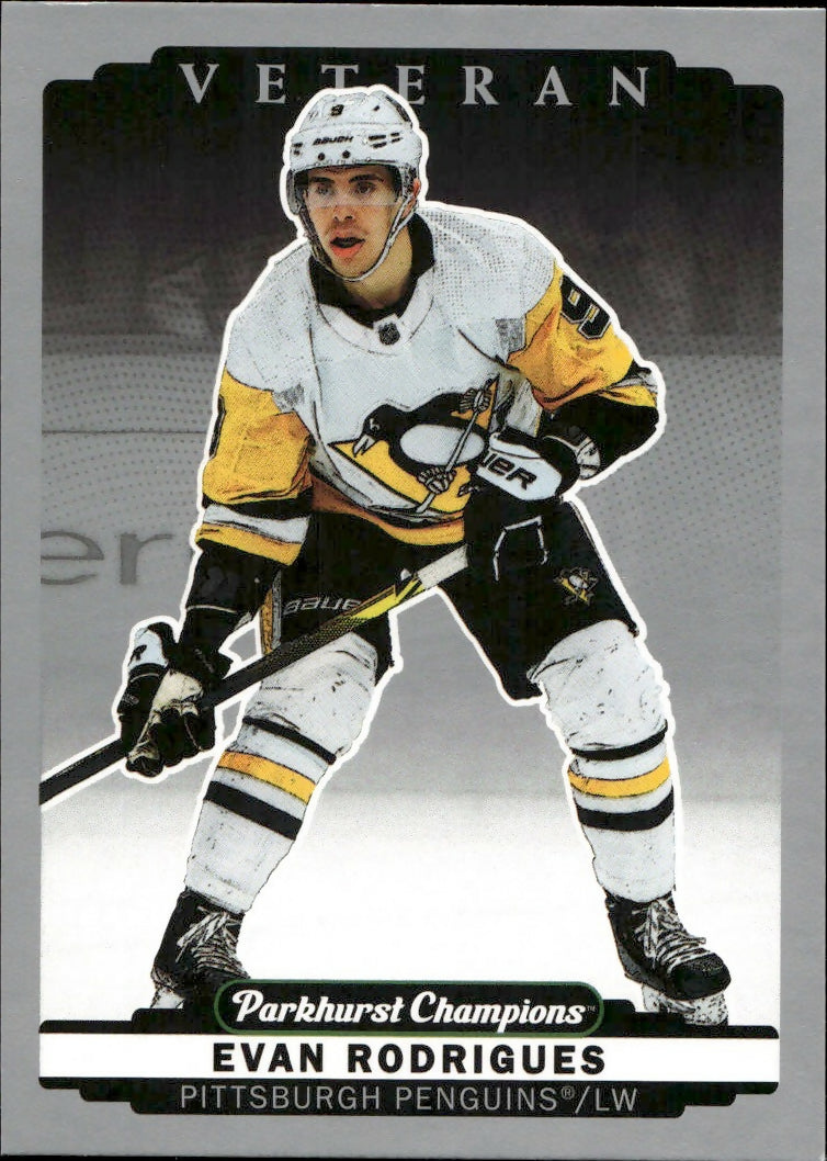 2022-23 Upper Deck Parkhurst Champions - Base - Silver #53 Evan Rodrigues - Pittsburgh Penguins - A