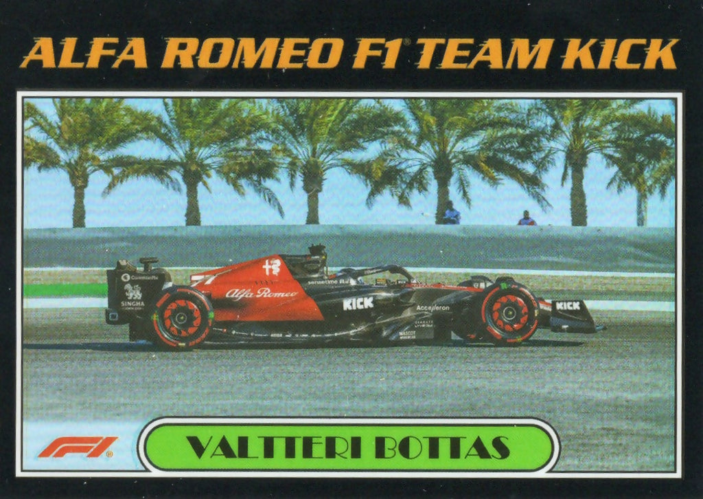 2023 Topps Chrome Formula 1 Autos of 1977 #AU77-VB Valtteri Bottas - Alfa Romeo F1 Team Kick - A