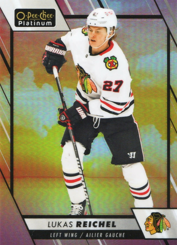 2023-24 Upper Deck O-Pee-Chee Platinum Hockey - Base - Sunset #174 Lukas Reichel - Chicago Blackhawks - A