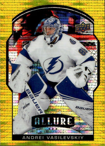 2020-21 Upper Deck Allure Hockey - Base - Yellow Taxi #11 Andrei Vasilevskiy - Tampa Bay Lightning - A