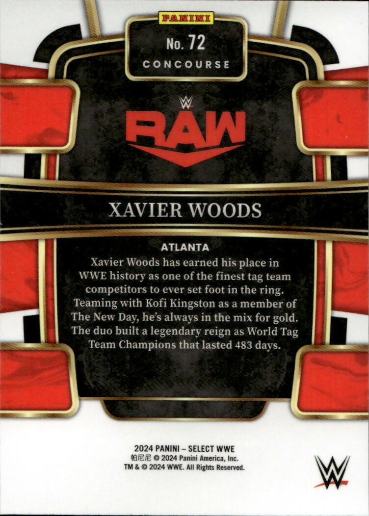 2024 Panini Select WWE - Concourse #72 Xavier Woods - B