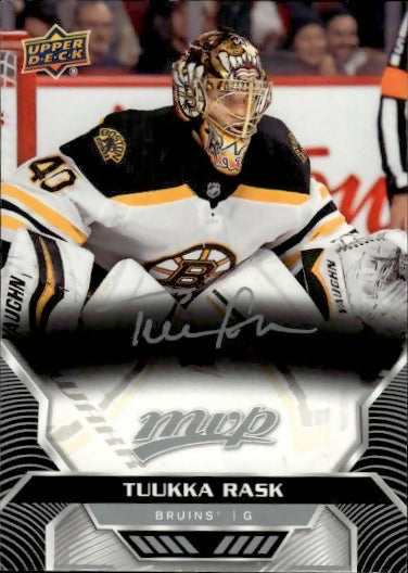 2020-21 Upper Deck MVP Hockey - Base - Silver Scripts #63 Tuukka Rask - Boston Bruins