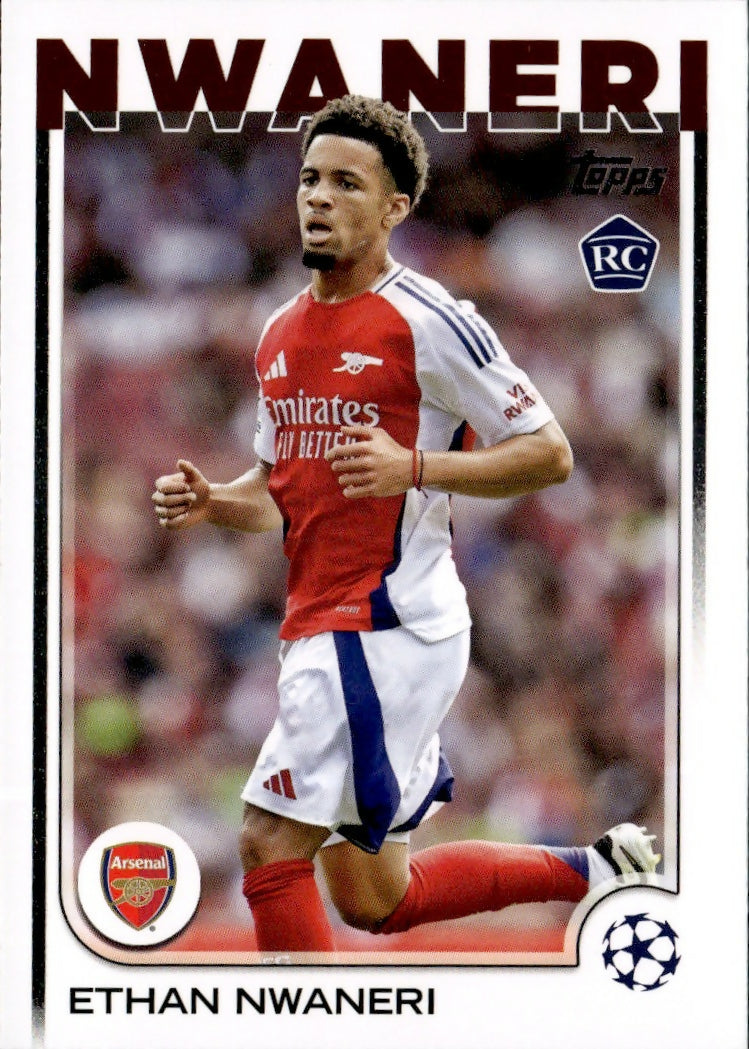 2024-25 Topps UEFA Club Competitions - Base #158 Ethan Nwaneri - Arsenal FC - A