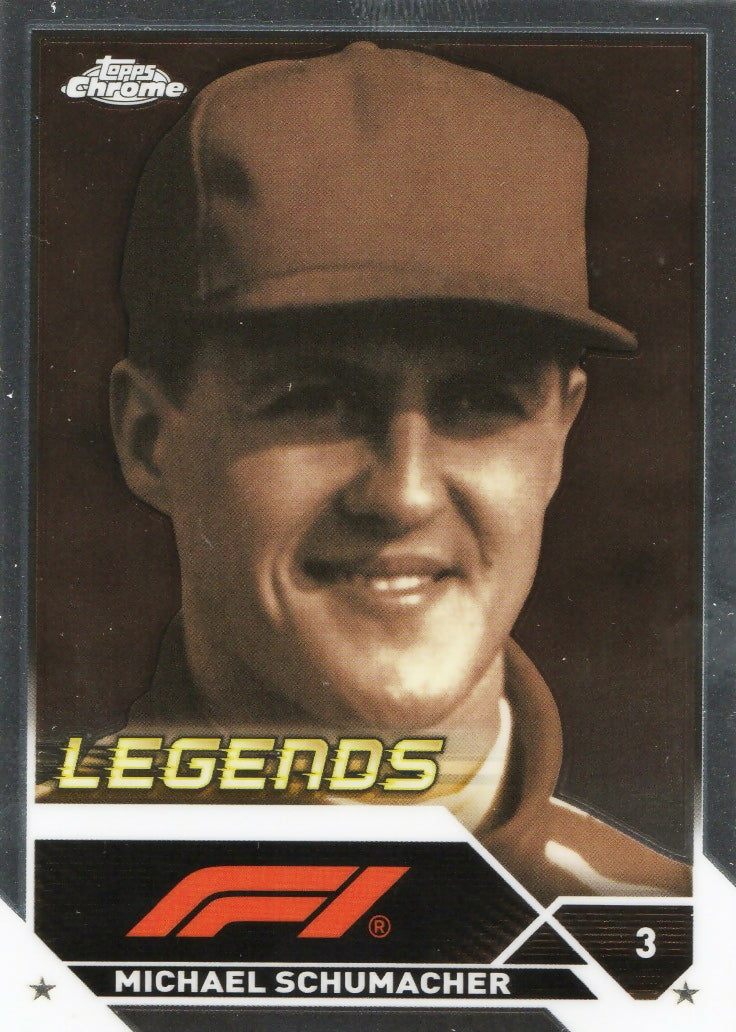 2023 Topps Chrome Formula 1 Base #199 - F1 Legends Michael Schumacher - A