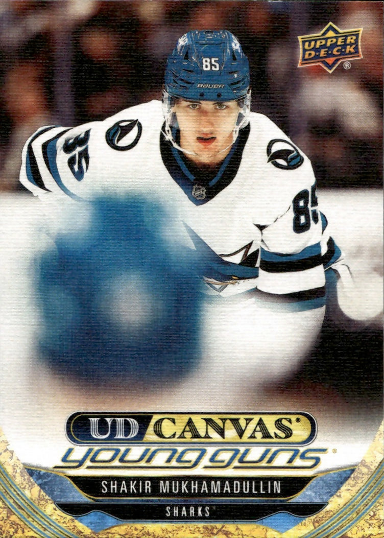 2024-25 Upper Deck Series 1 Hockey - UD Canvas - Young Guns #C-107 Shakir Mukhamadullin - San Jose Sharks - A