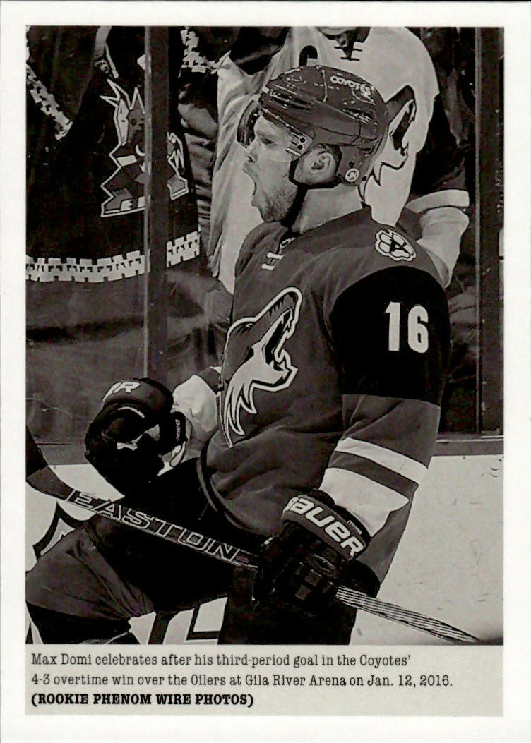 2015-16 Upper Deck Portfolio Hockey - Base - Wire Photos #296 Max Domi - Arizona Coyotes