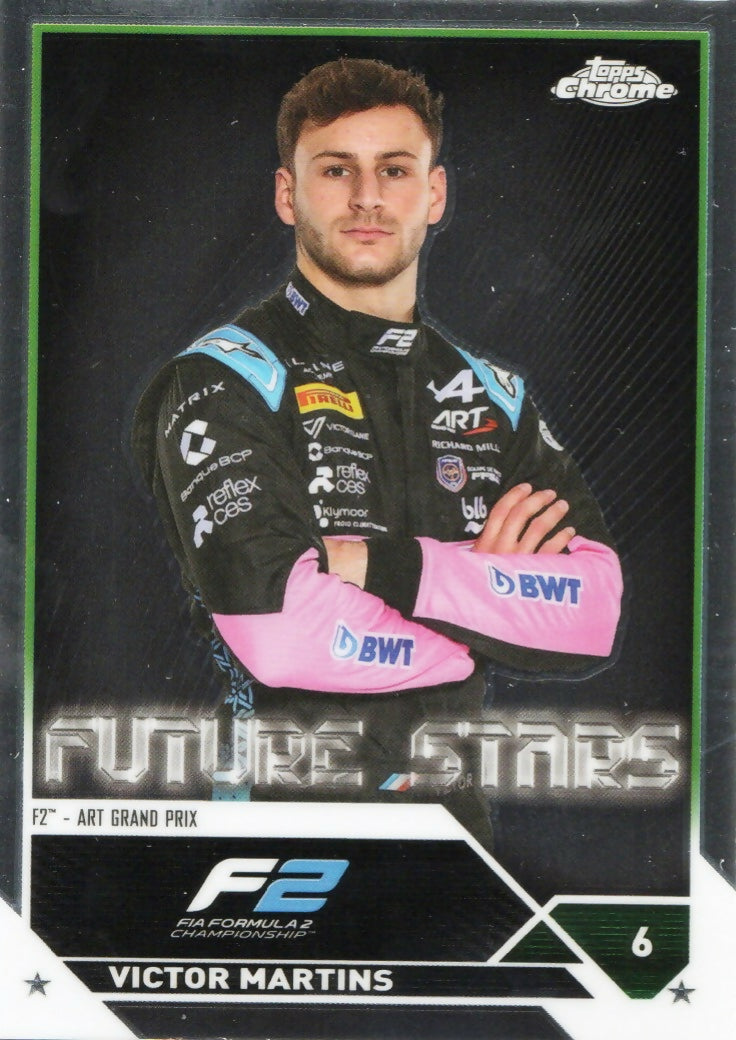 2023 Topps Chrome Formula 1 Base #79 - F2 Drivers Victor Martins - F2 Art Grand Prix - A