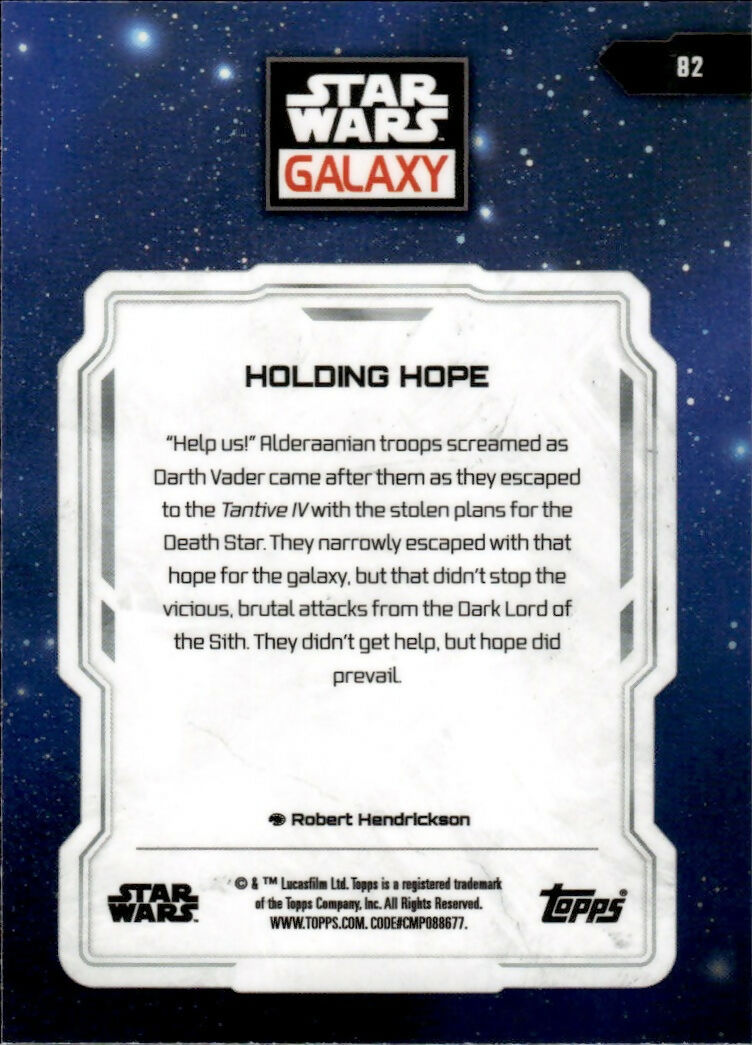 2024 Topps Star Wars Galaxy Chrome - Base #82 Holding Hope - B