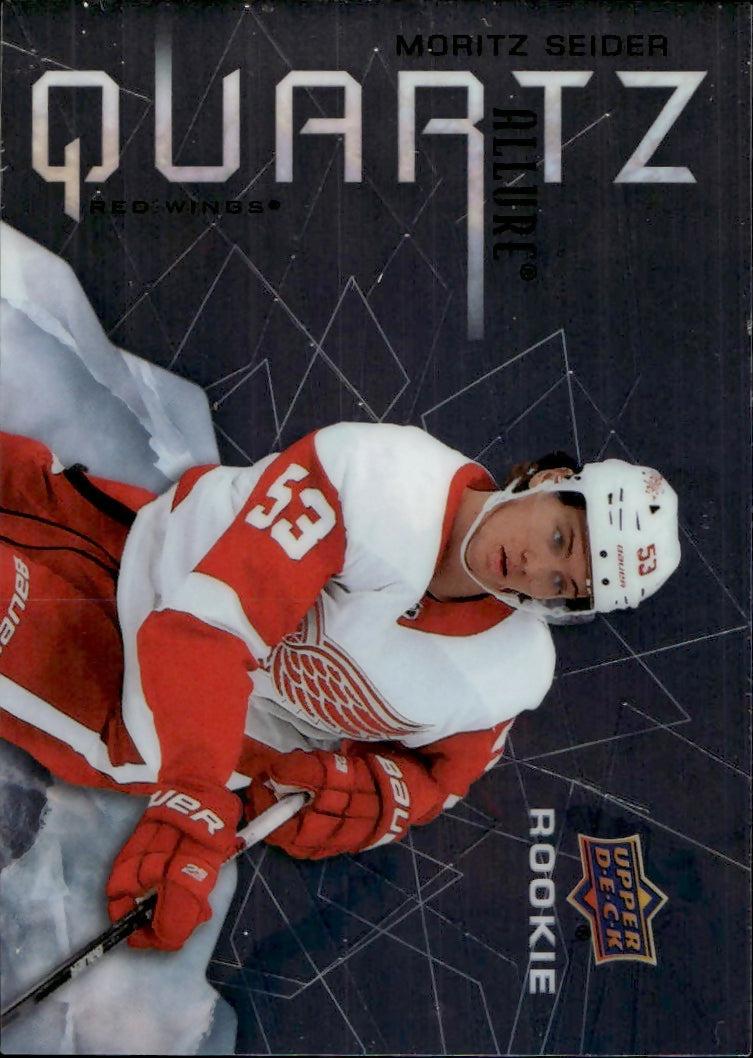 2021-22 Upper Deck Allure Hockey - Quartz #AQ-MS Moritz Seider - Detroit Red Wings - A