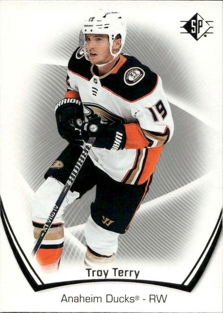 2021-22 Upper Deck SP Authentic Hockey - Base #22 Troy Terry - Anaheim Ducks - A