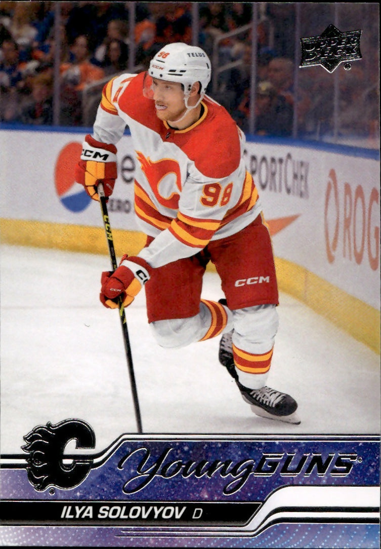 2023-24 Upper Deck Series 2 Hockey - Base - Young Guns #493 Ilya Solovyov - Calgary Flames - A