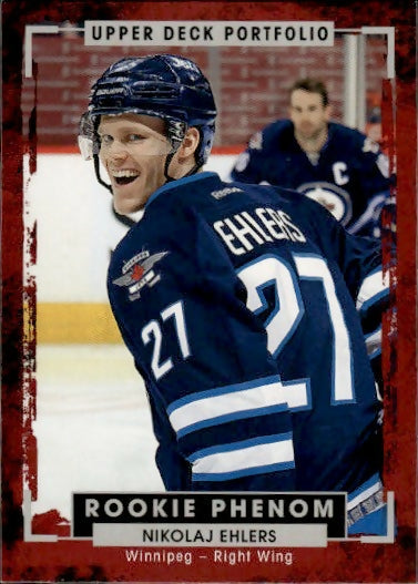 2015-16 Upper Deck Portfolio Hockey - Base - Rookie Color Photos #206 Nikolaj Ehlers - Winnipeg Jets