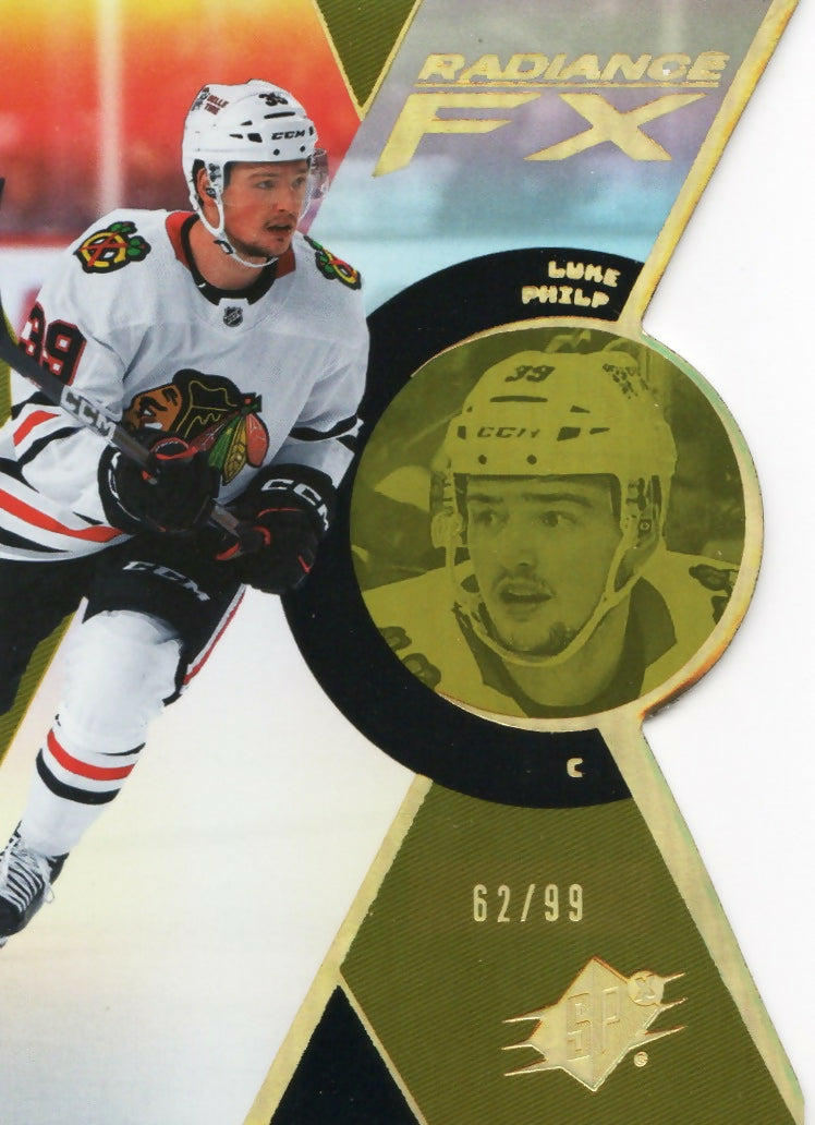 2023-24 Upper Deck SPX Hockey - Radiance F:X - Gold :99 #RFX-98 Luke Philp - Chicago Blackhawks - A