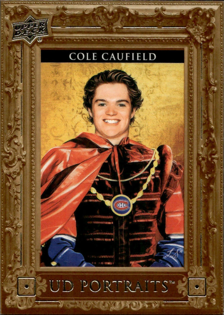 2023-24 Upper Deck Series 2 Hockey - Portraits #P-20 Cole Caufield - Montreal Canadiens - A