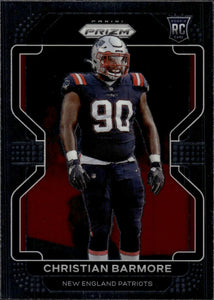 2021 Panini Prizm Football Base #388 Christian Barmore RC New England Patriots - A