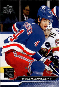 2023-24 Upper Deck Series 2 Hockey - Base #372 Braden Schneider - New York Rangers